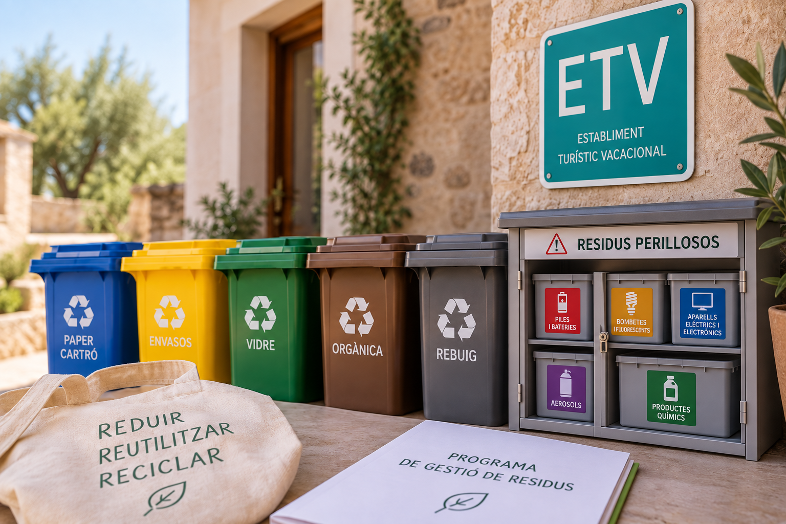 Programa de residuos para viviendas turísticas en Mallorca: ¿qué exige el PIAT?